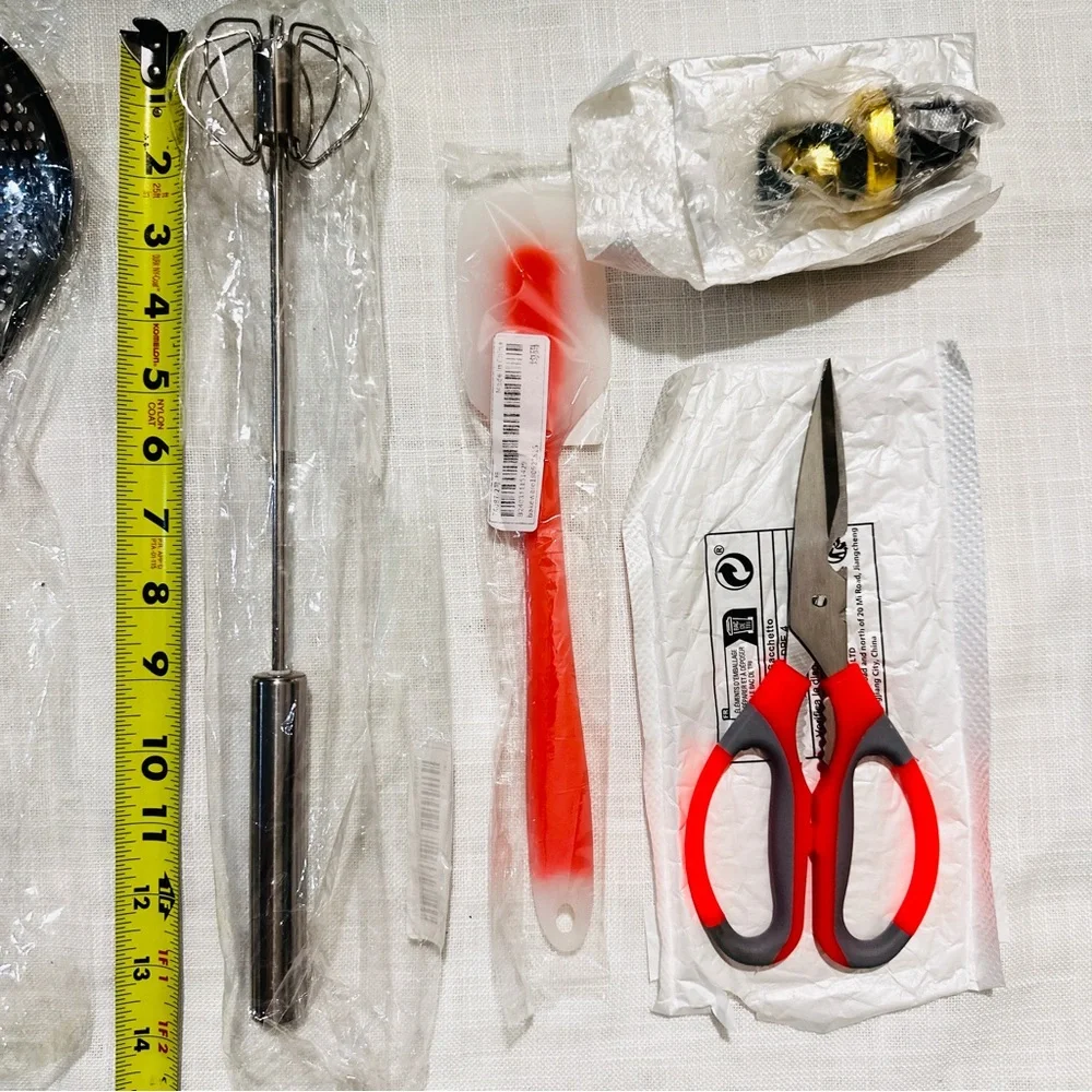 NEW Set of 5 stainless steel, silicon kitchen accessories gadgets tools
